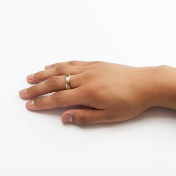 Purlife Elegant Two-Tone Negative Ion Ring
